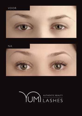 YUMI™Lashes Flyer voor/na A5  per 100